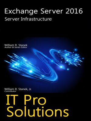cover image of Exchange Server 2016: Server Infrastructure